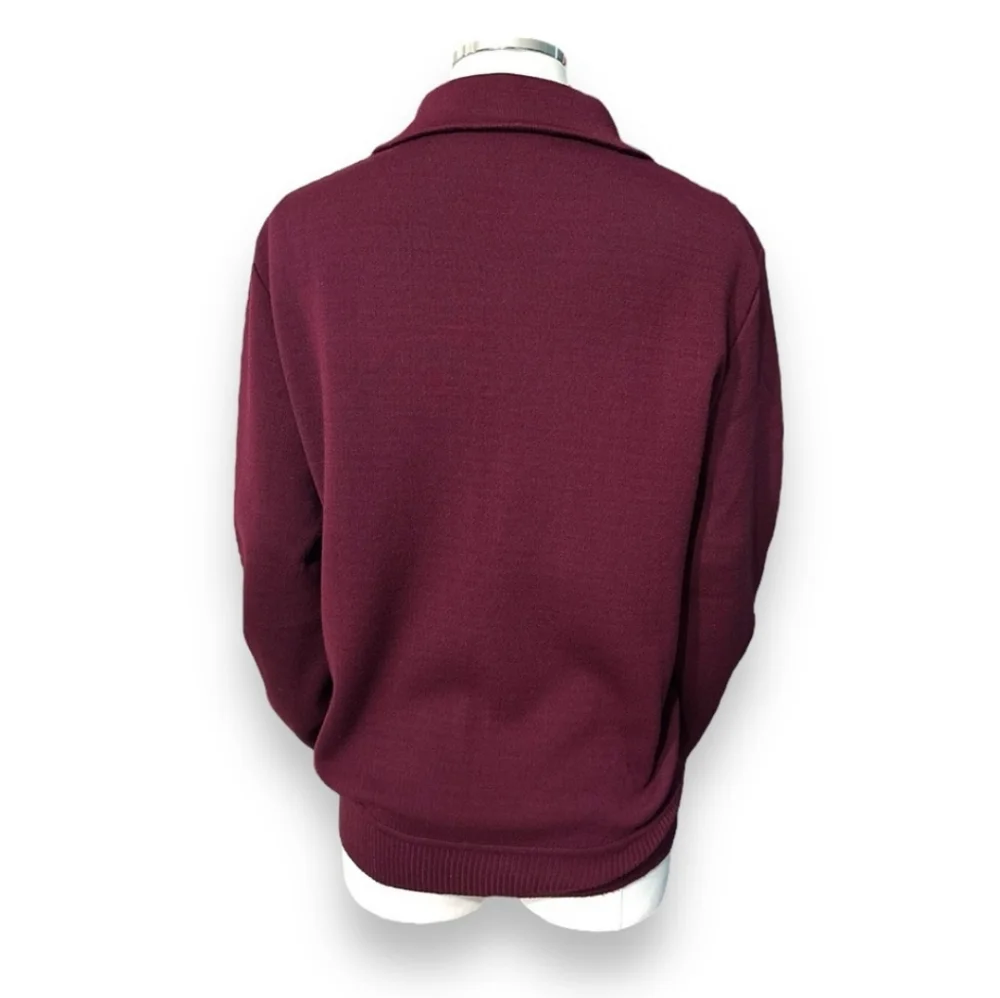 GIVENCHY FOR CHESA Wool Quarter Zip Pullover